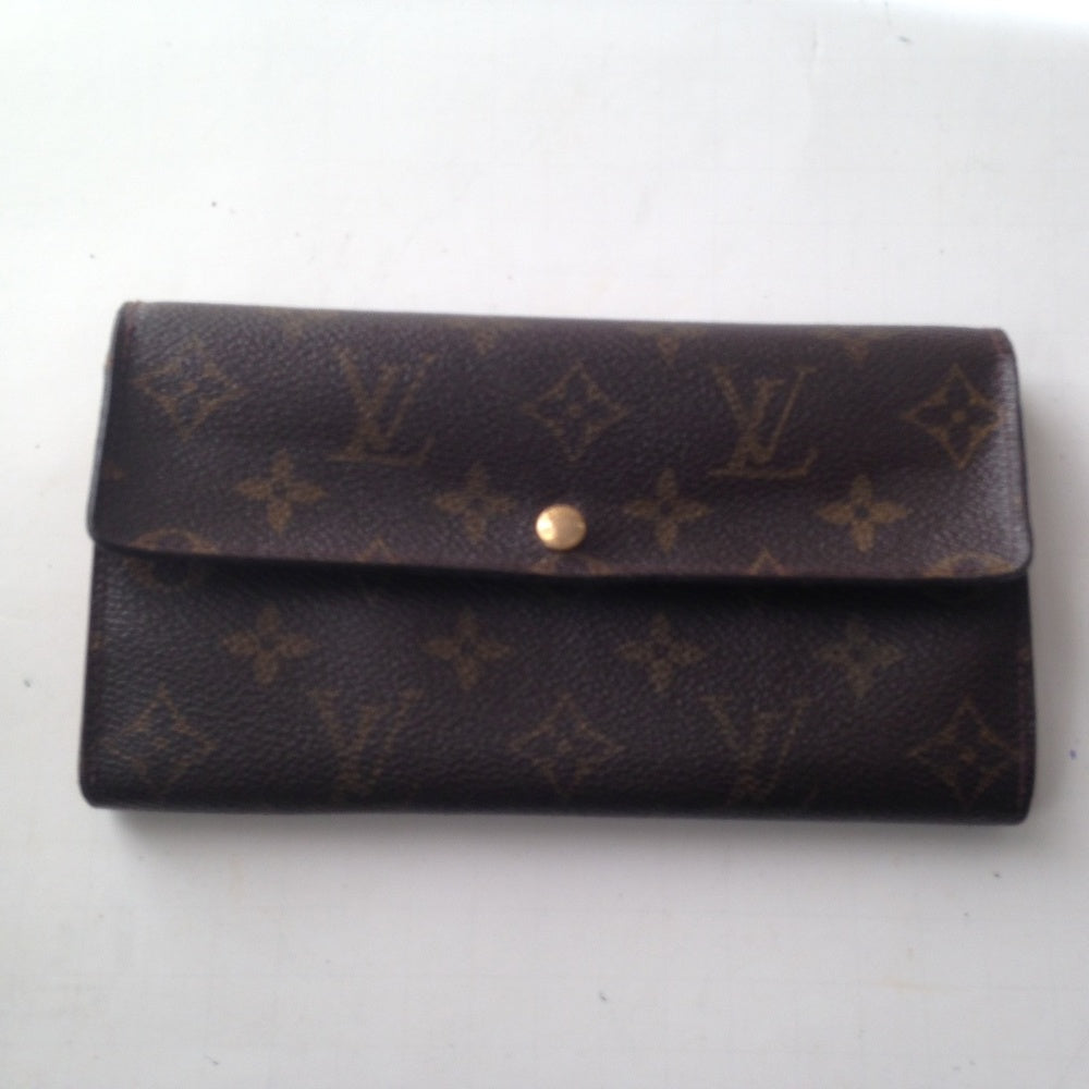 Louis Vuitton, Brown Mono, Bi-Fold Long Wallet