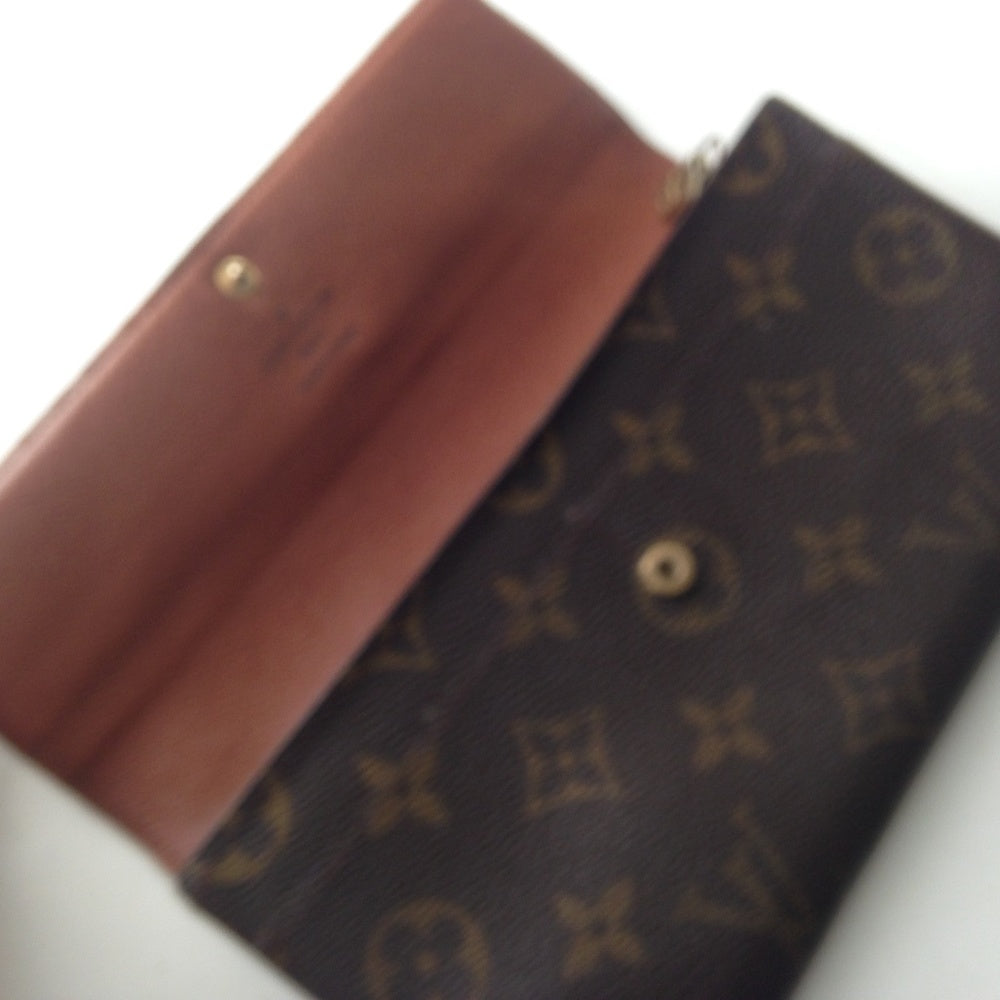 Louis Vuitton, Brown Mono, Bi-Fold Long Wallet