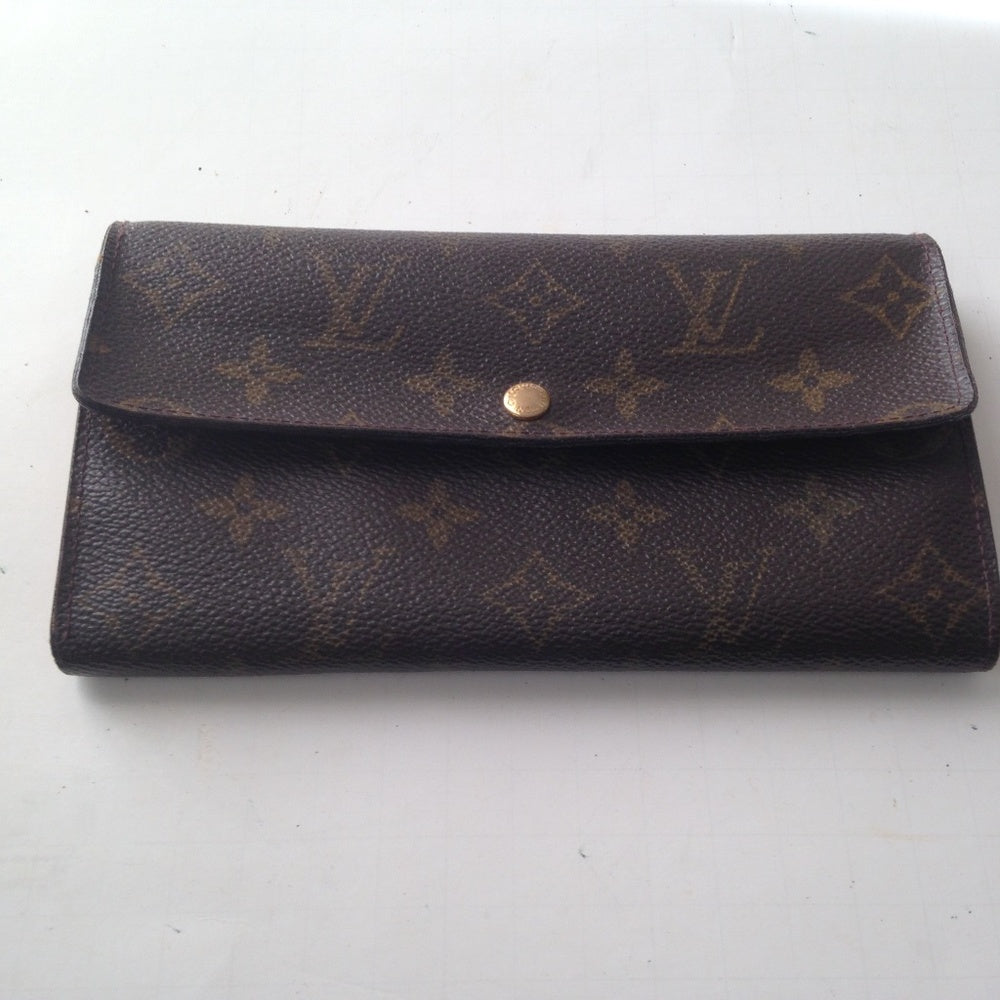Louis Vuitton, Brown Mono, Bi-Fold Long Wallet