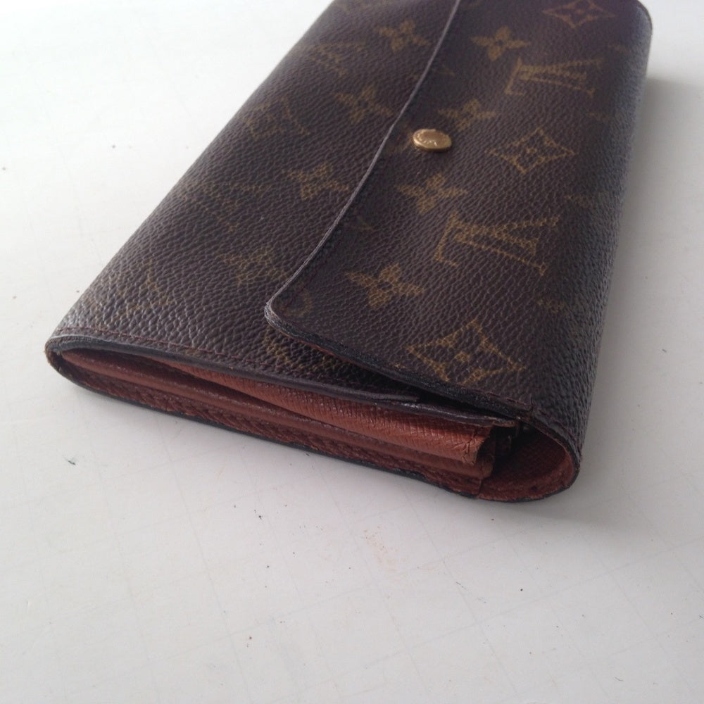 Louis Vuitton, Brown Mono, Bi-Fold Long Wallet