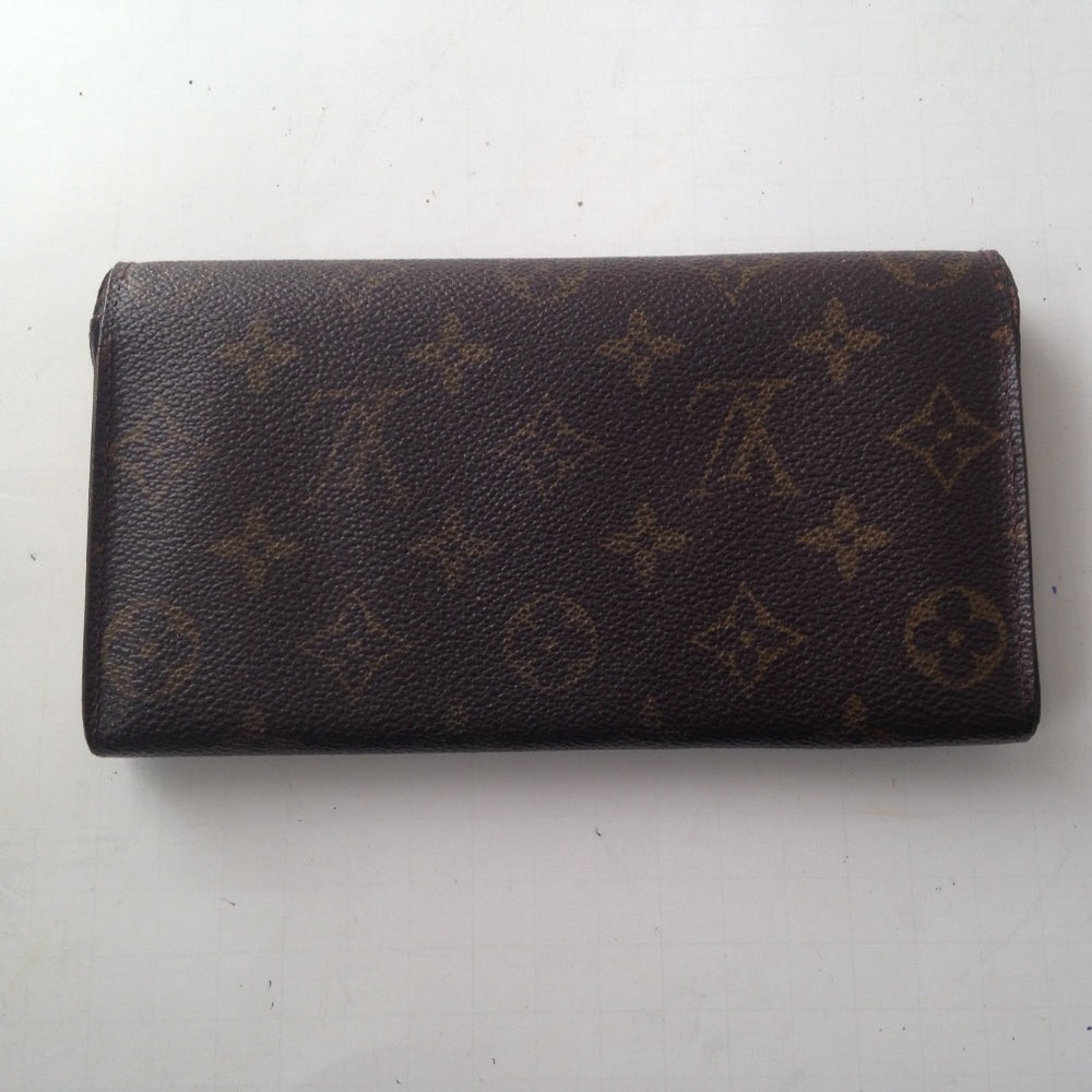 Louis Vuitton, Brown Mono, Bi-Fold Long Wallet