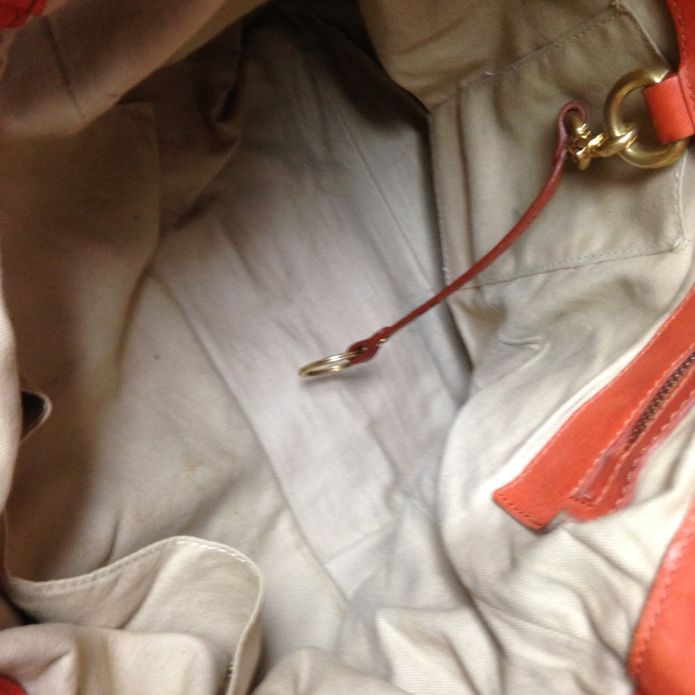 Marc Jacobs Orange Leather Weekend-Travel Tote