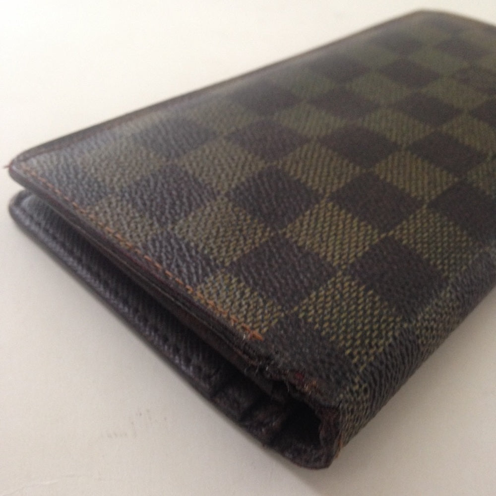Louis Vuitton, Damier Ebene Long Wallet 7.5 x 4in