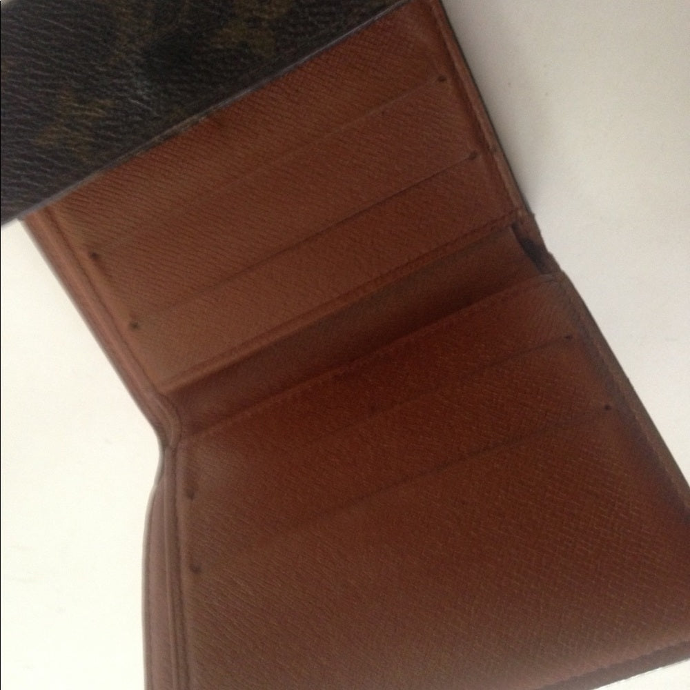 Louis Vuitton Brown Mono Mens Compact Wallet