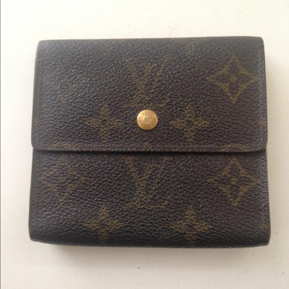 Louis Vuitton Brown Mono Mens Compact Wallet