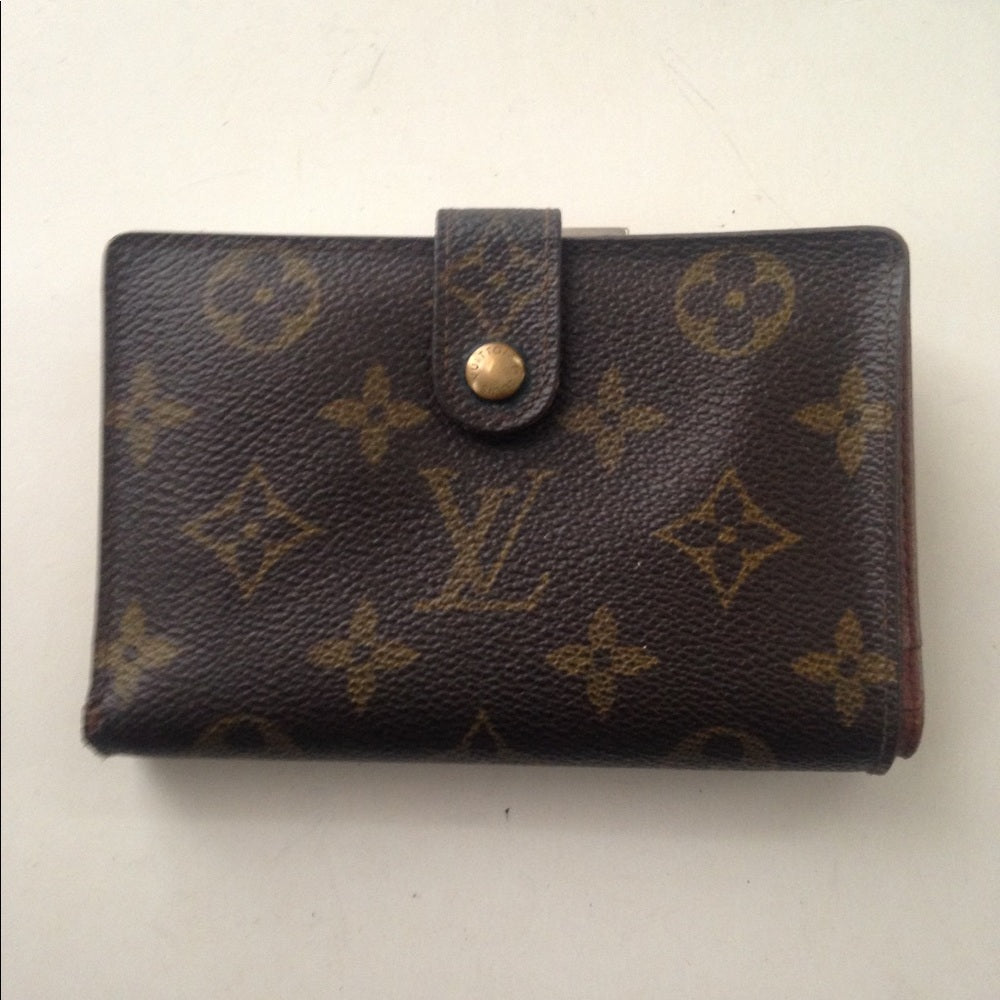 Louis Vuitton BrownMono Kisslock Compact Wallet