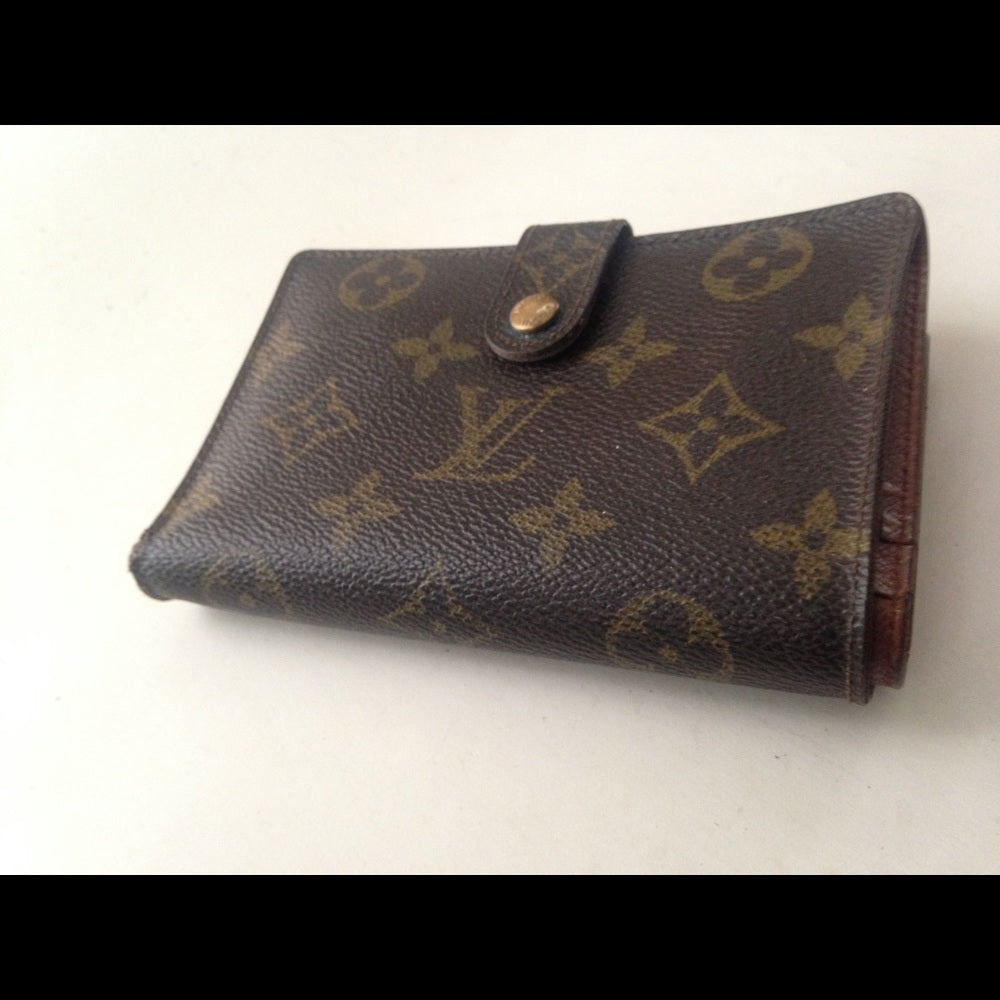 Louis Vuitton BrownMono Kisslock Compact Wallet