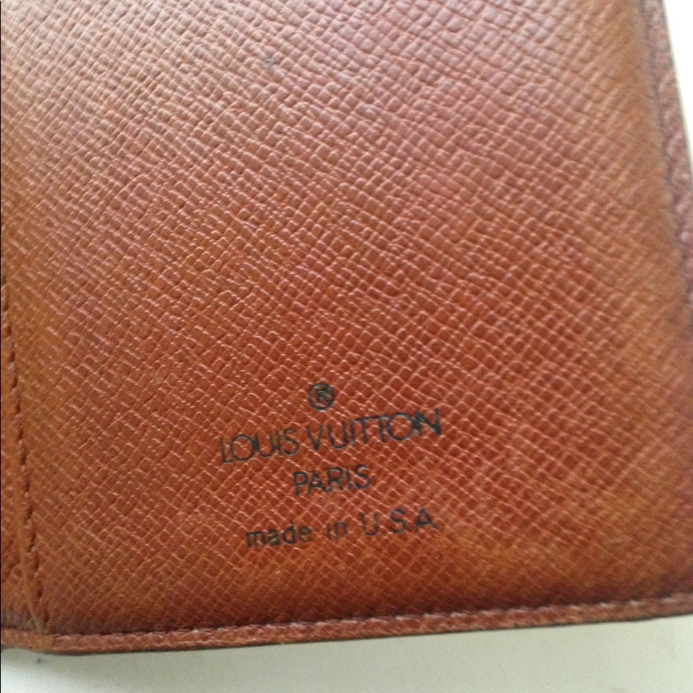 Louis Vuitton BrownMono Kisslock Compact Wallet