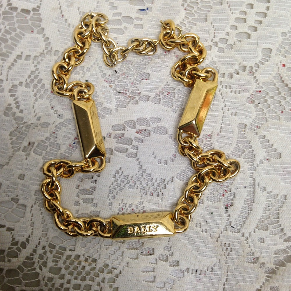 Bally Heavy Gold Plated 18-in Necklace