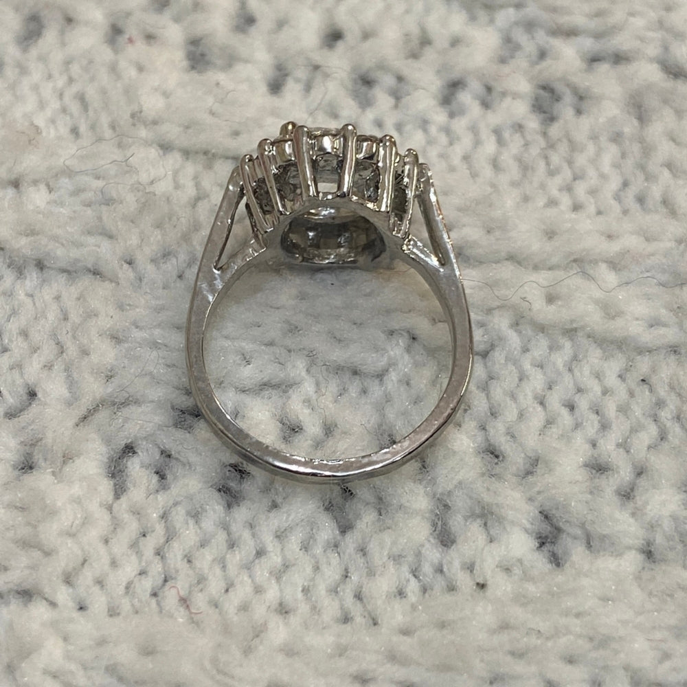 Small Princess Ring with Clear Gem