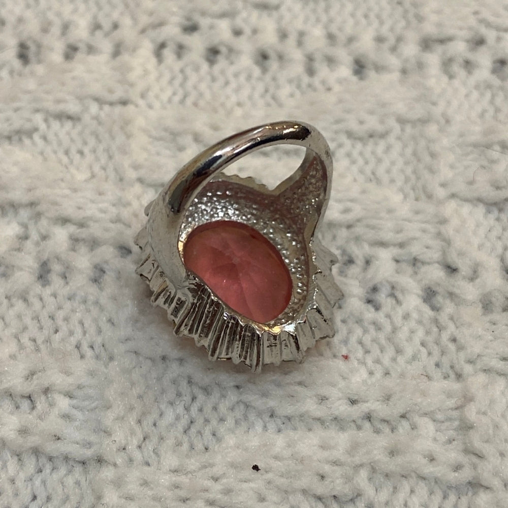 Pink Sapphire Princess Ring