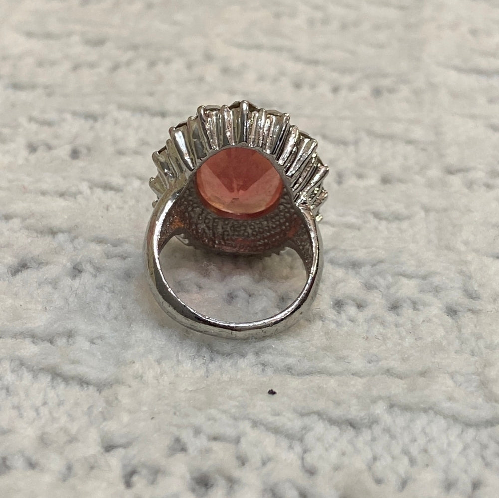 Pink Sapphire Princess Ring