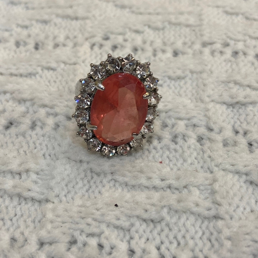 Pink Sapphire Princess Ring