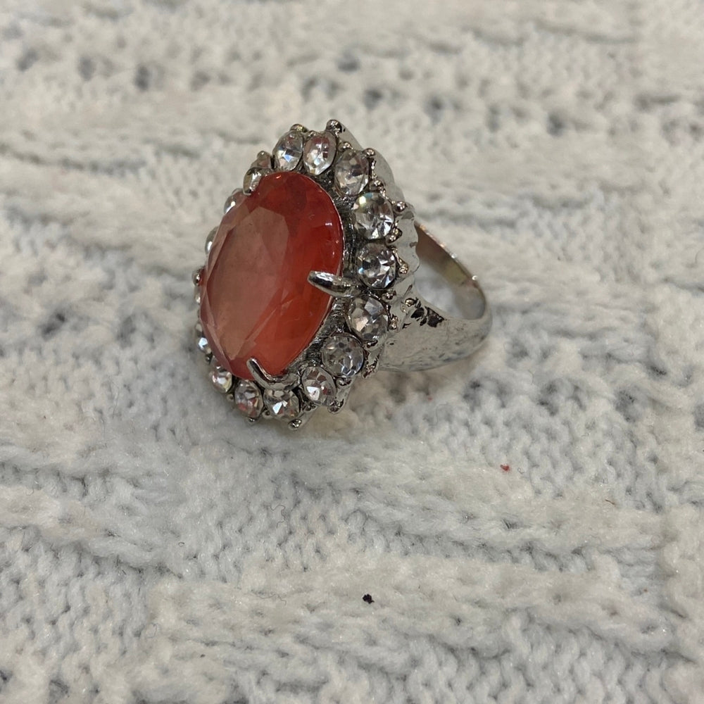 Pink Sapphire Princess Ring