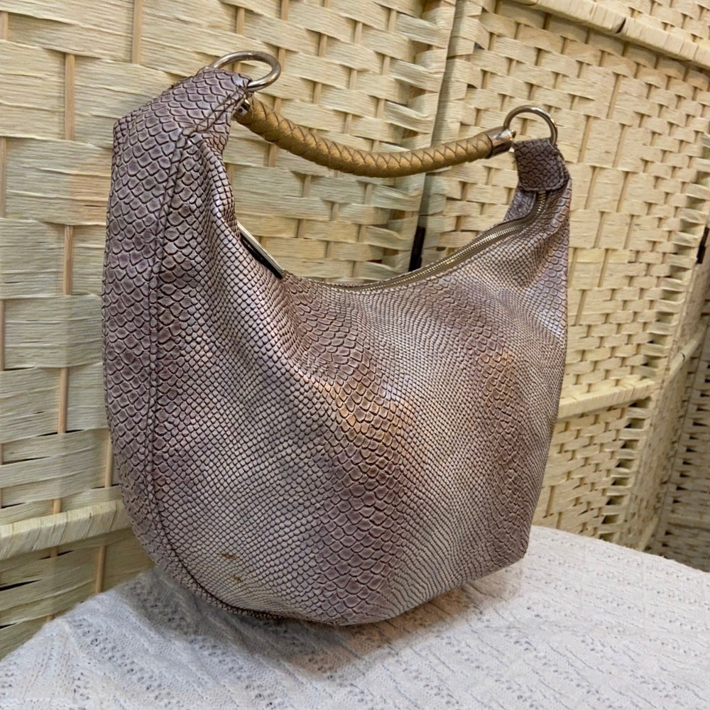 Dana Buchman, Faux Snake Skin Leather Shoulder Bag