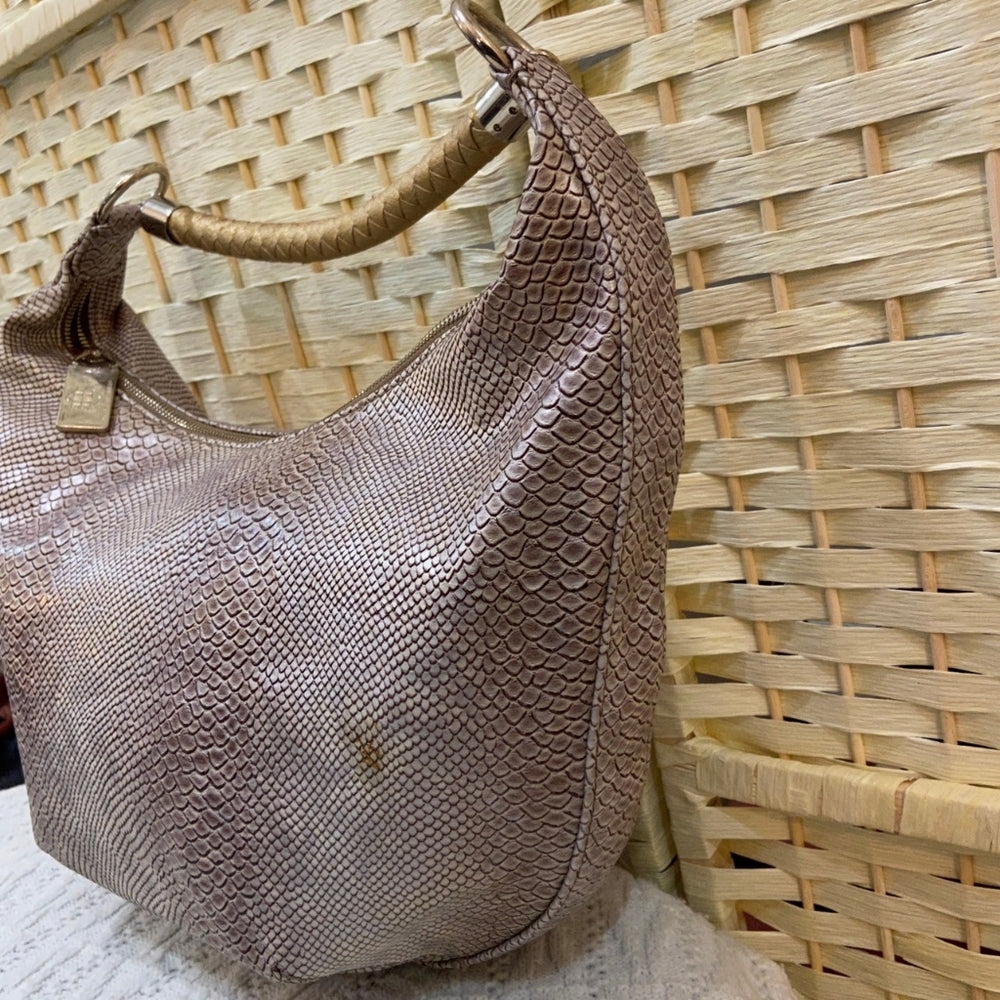 Dana Buchman, Faux Snake Skin Leather Shoulder Bag