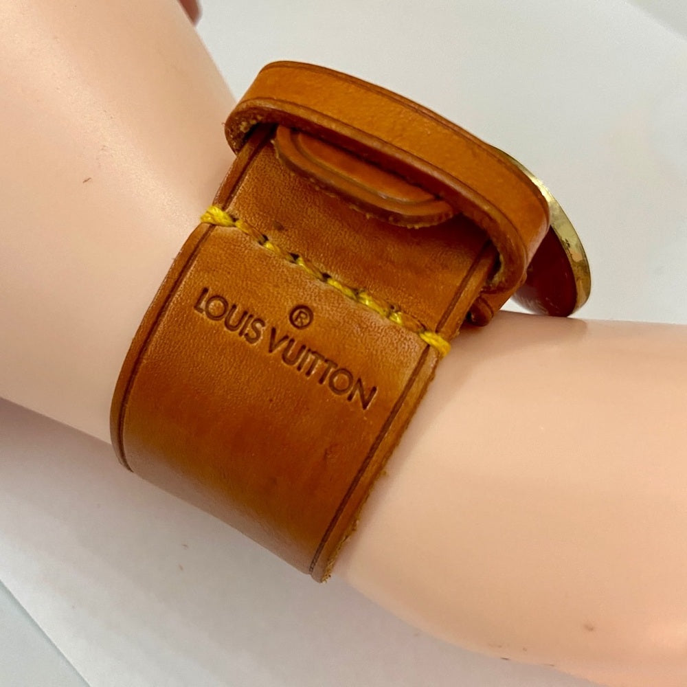 Louis Vuitton Luggage Strap-Bracelet with Red LV Charm (S)