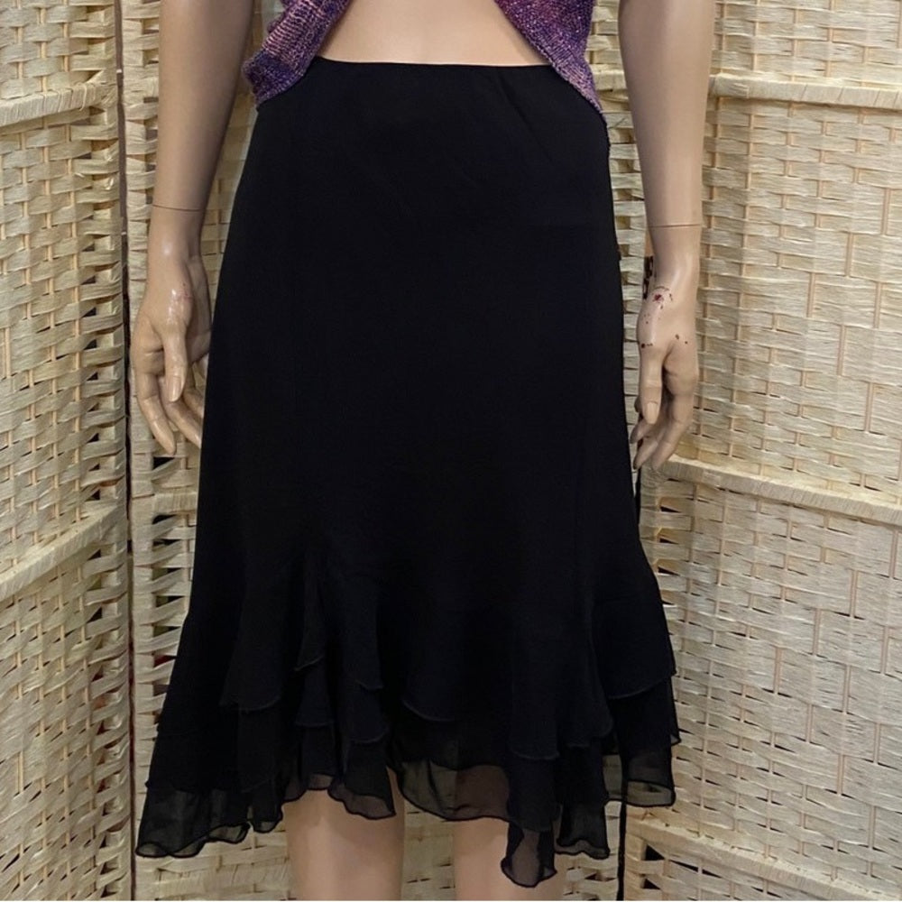 Maid in LA Frilly Black Skirt - Size L