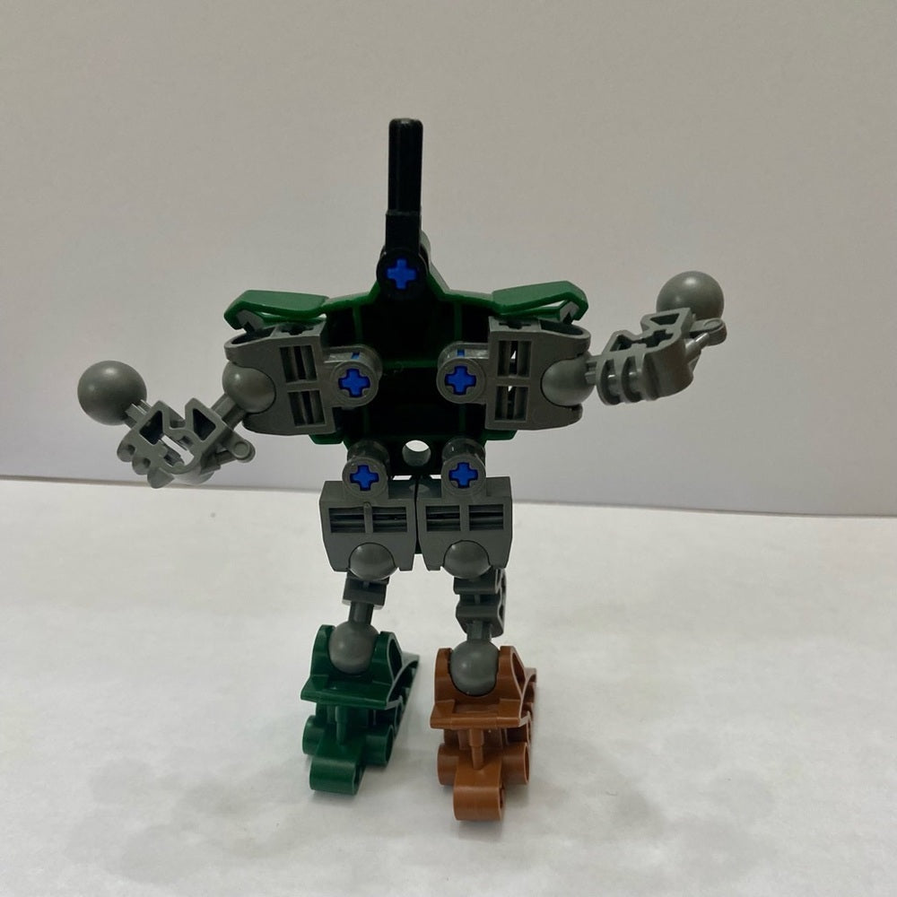 Vintage, Rare, Lego, Bionicle -Green, Gray and Brown 4in x4in x 2in