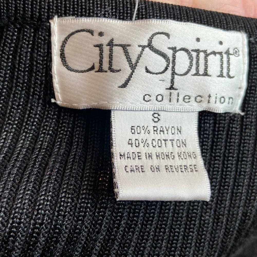 City Spirit Collection Black Sweater Cardigan. Size S