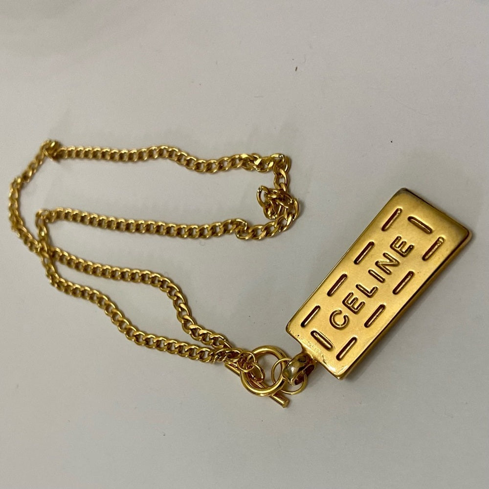 Celine 18-in Gold Plated Chain Necklace