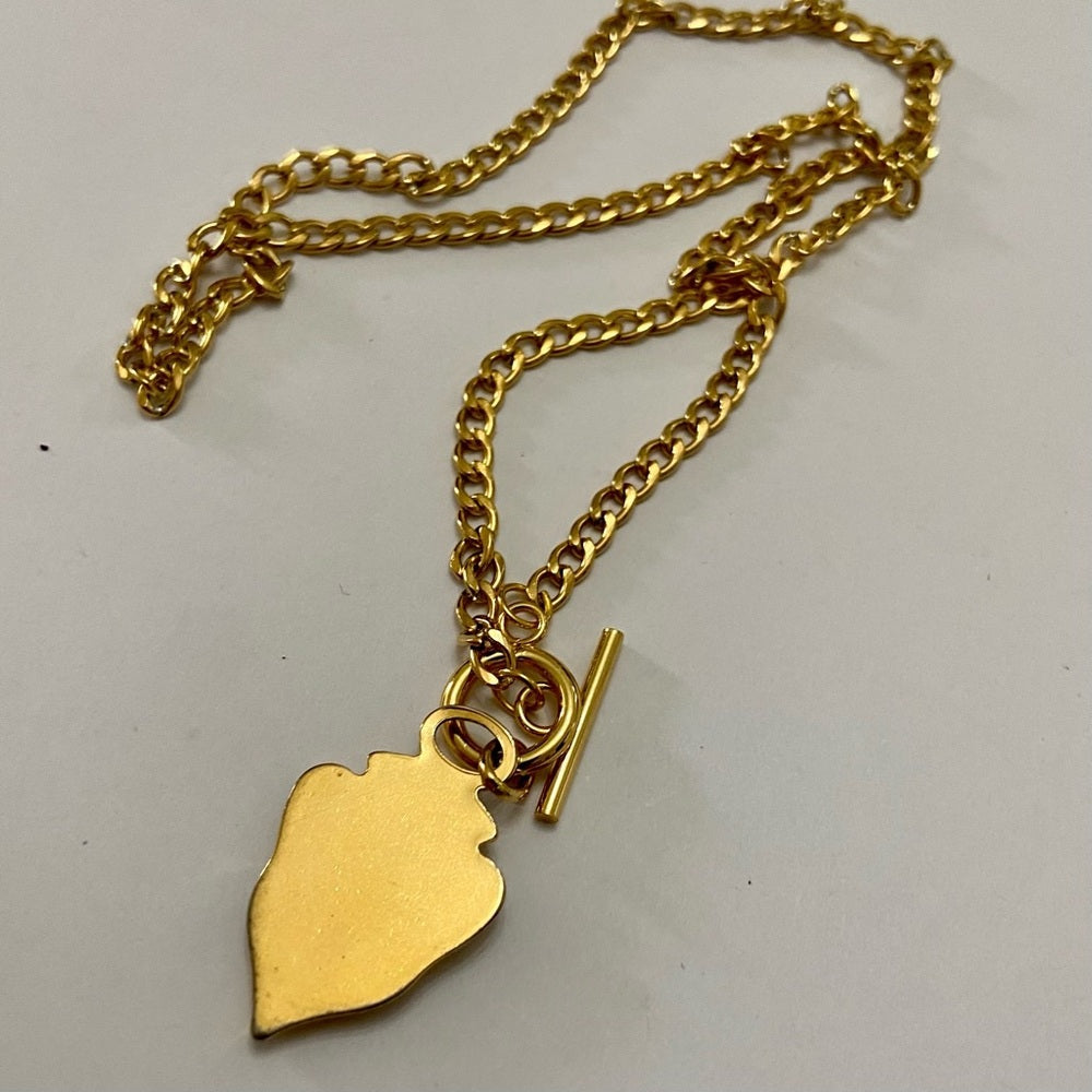 Vintage Authentic Gucci, 18in Gold Plated Charm Necklace