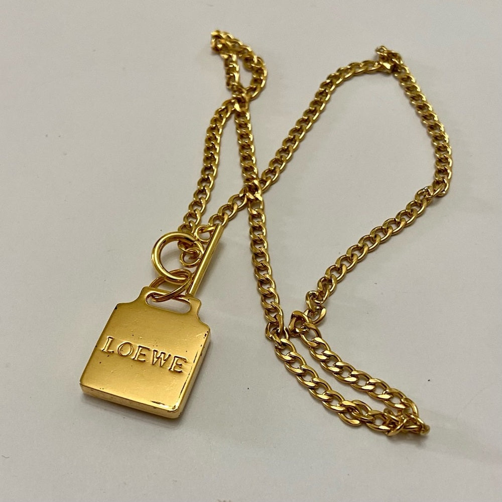 Vintage, Authentic Loewe Gold Plated 18-inch Chain Necklace