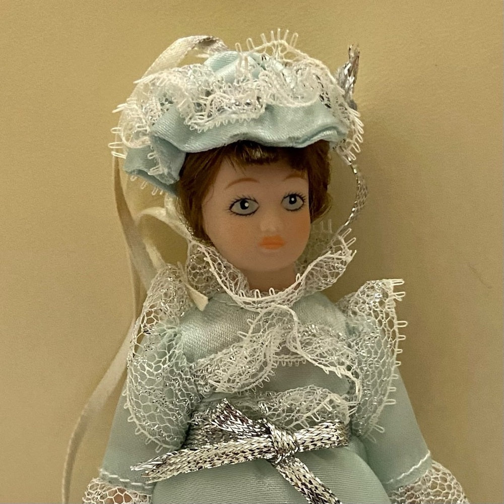 Vintage Danburry Mint-The Ladies of Fashion Dolls-Christmas Ornaments # 4