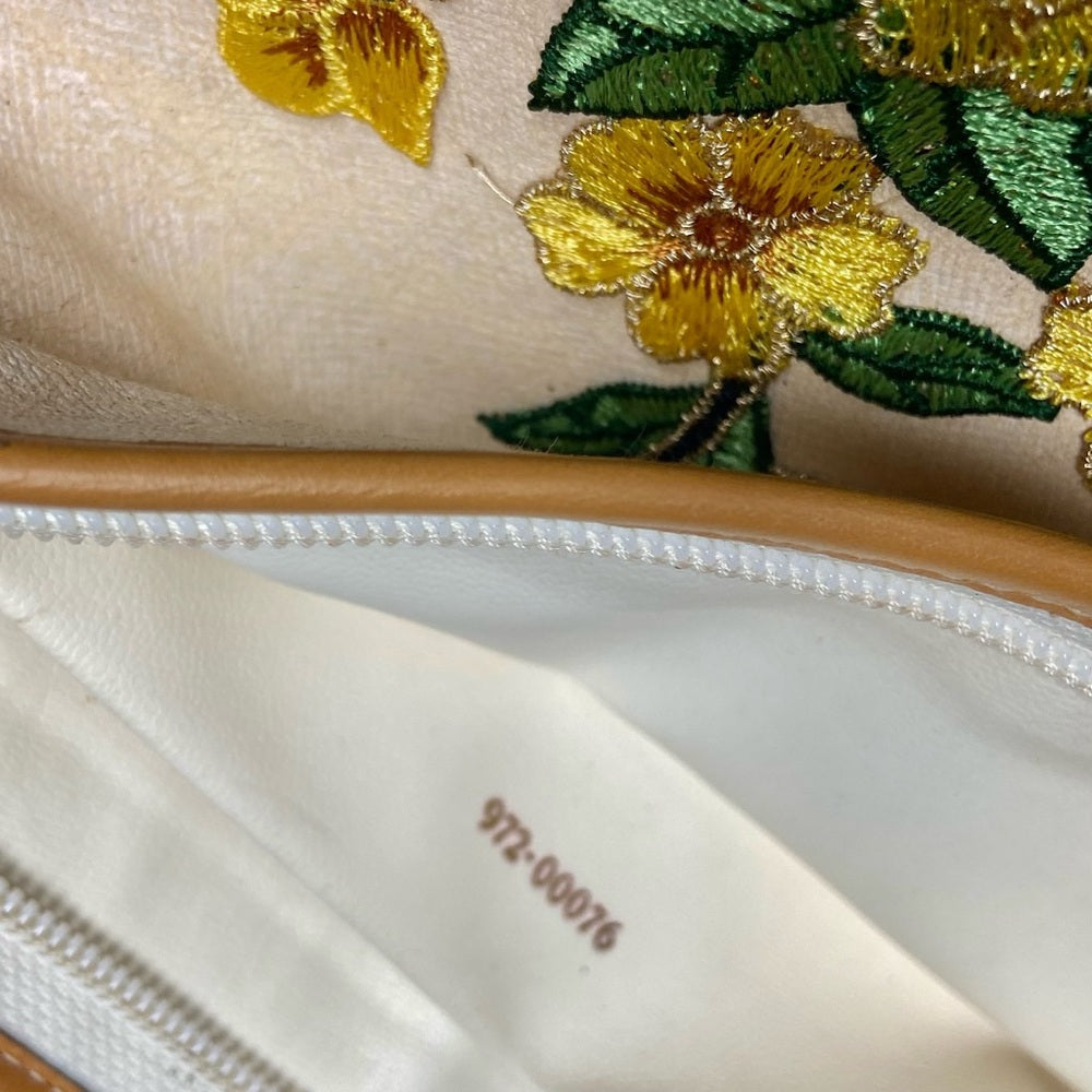 Vintage, Fendi, Rare, Beige Canvas Pouch-Crossbody