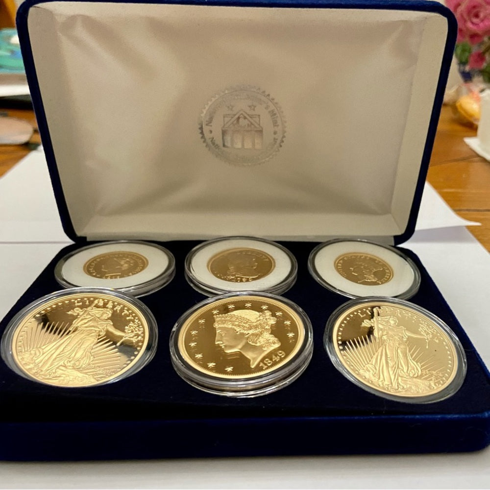 National Collectors Mint, Gold Plated 1870 $3.00 Tribute Coin