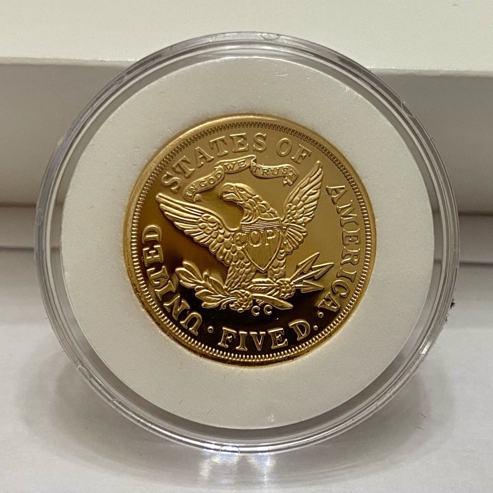 National Collectors Mint 1876, $5.00 Tribute Gold Plated Coin