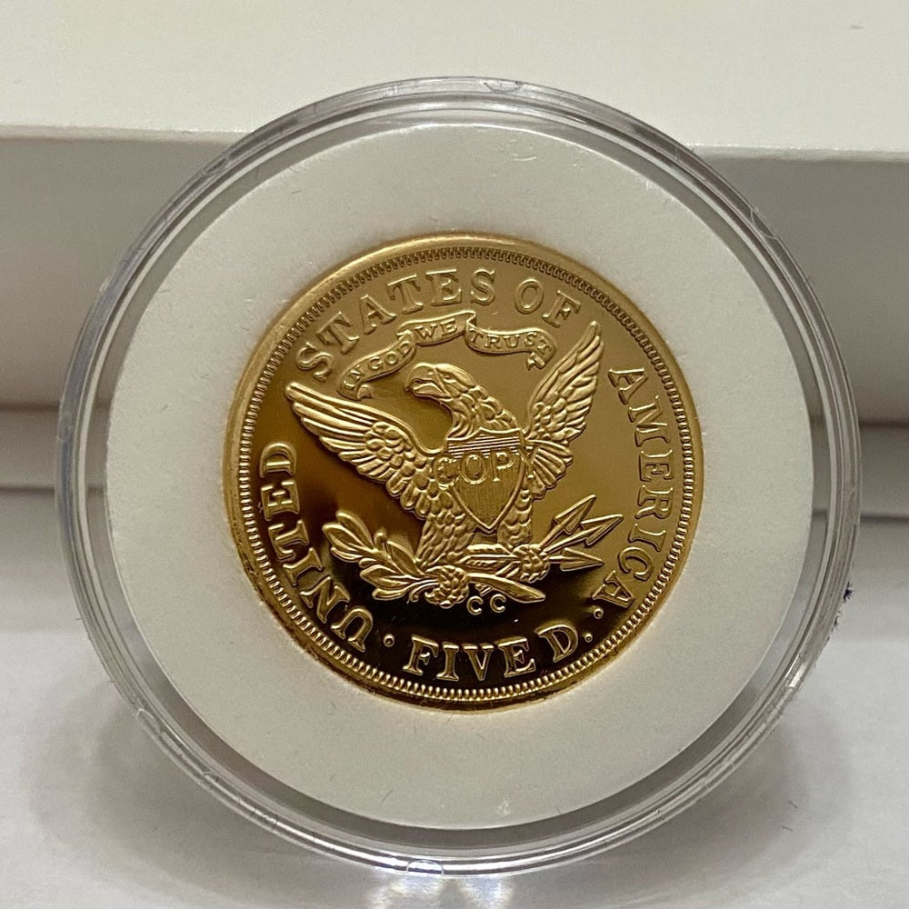 National Collectors Mint 1876, $5.00 Tribute Gold Plated Coin