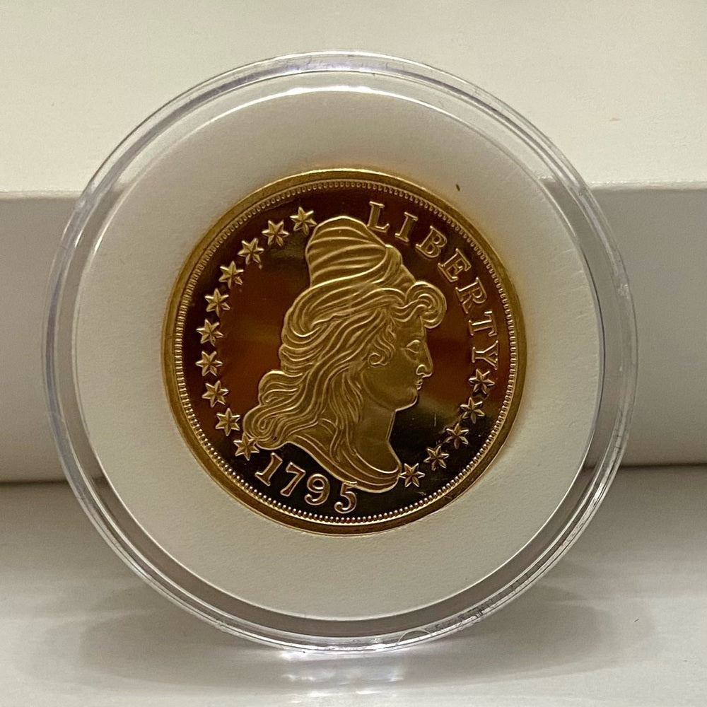 National Collectors Mint 1795, $5.00 Tribute Gold Plated Coin