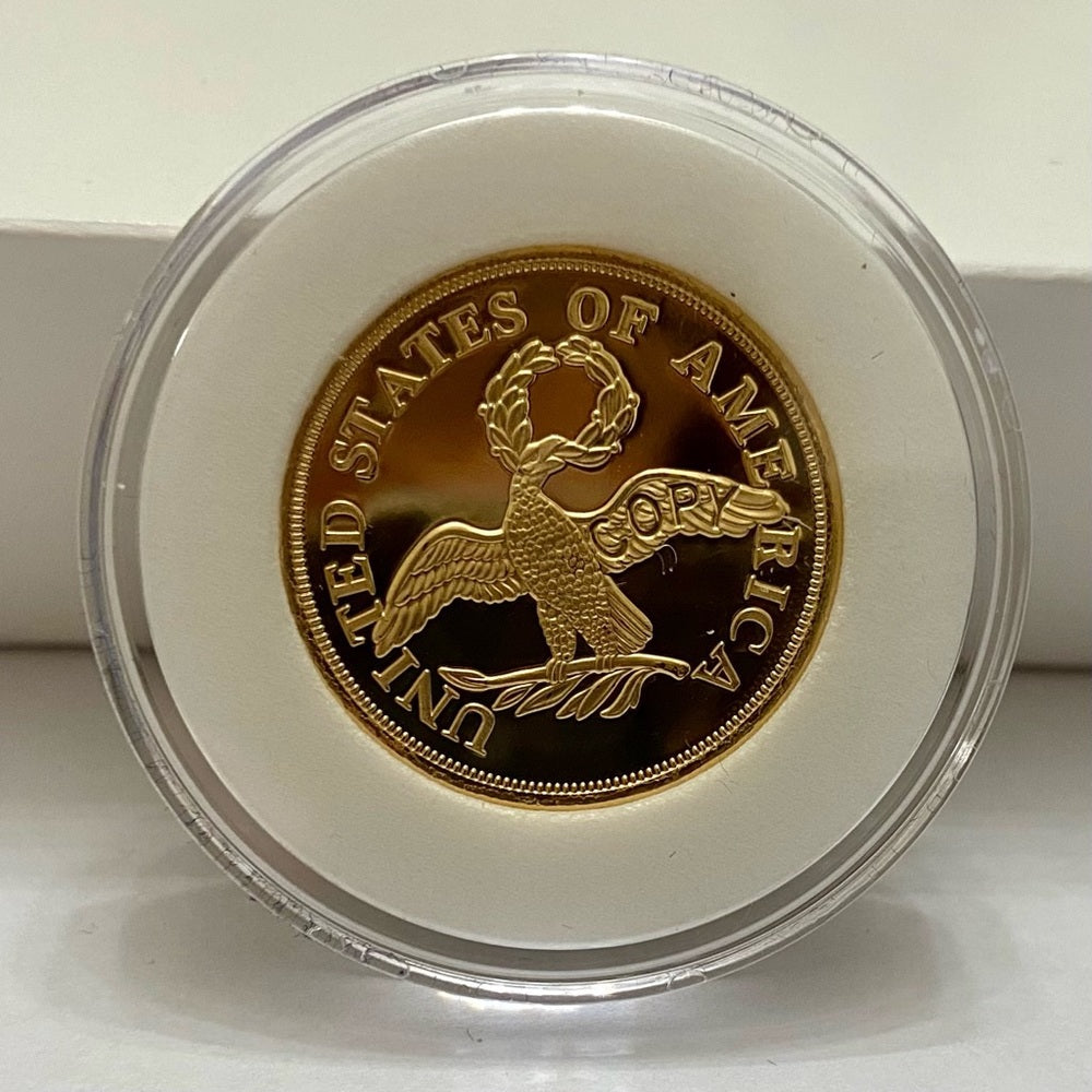 National Collectors Mint 1795, $5.00 Tribute Gold Plated Coin