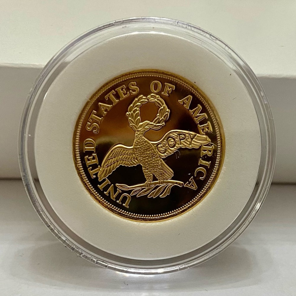 National Collectors Mint 1795, $5.00 Tribute Gold Plated Coin