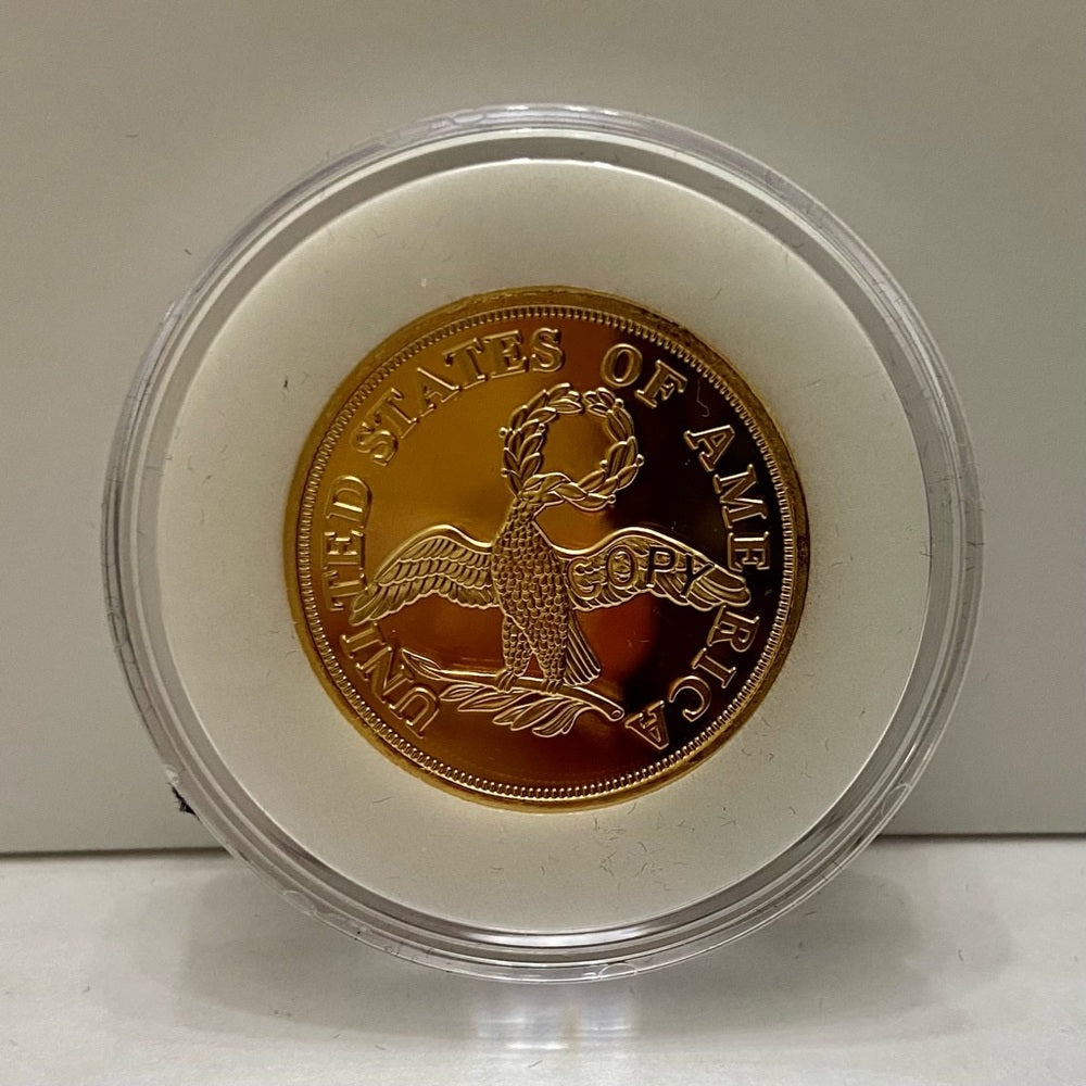 National Collectors Mint 1795, $5.00 Tribute Gold Plated Coin