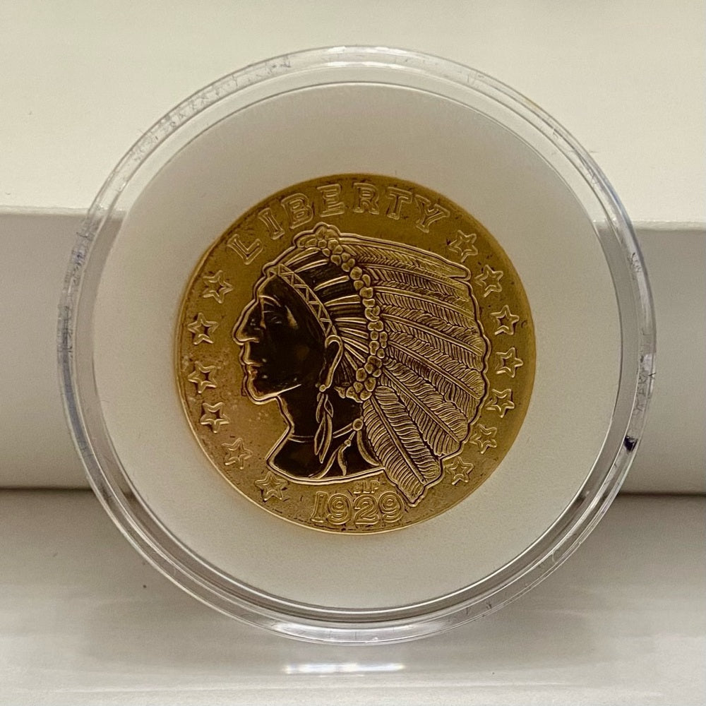 National Collectors Mint, 1929, $5.00Tribute Gold Plated Coin