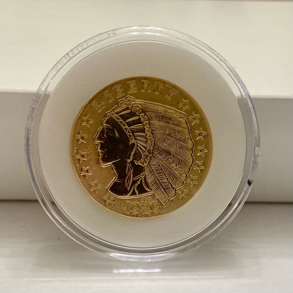 National Collectors Mint, 1929, $5.00Tribute Gold Plated Coin