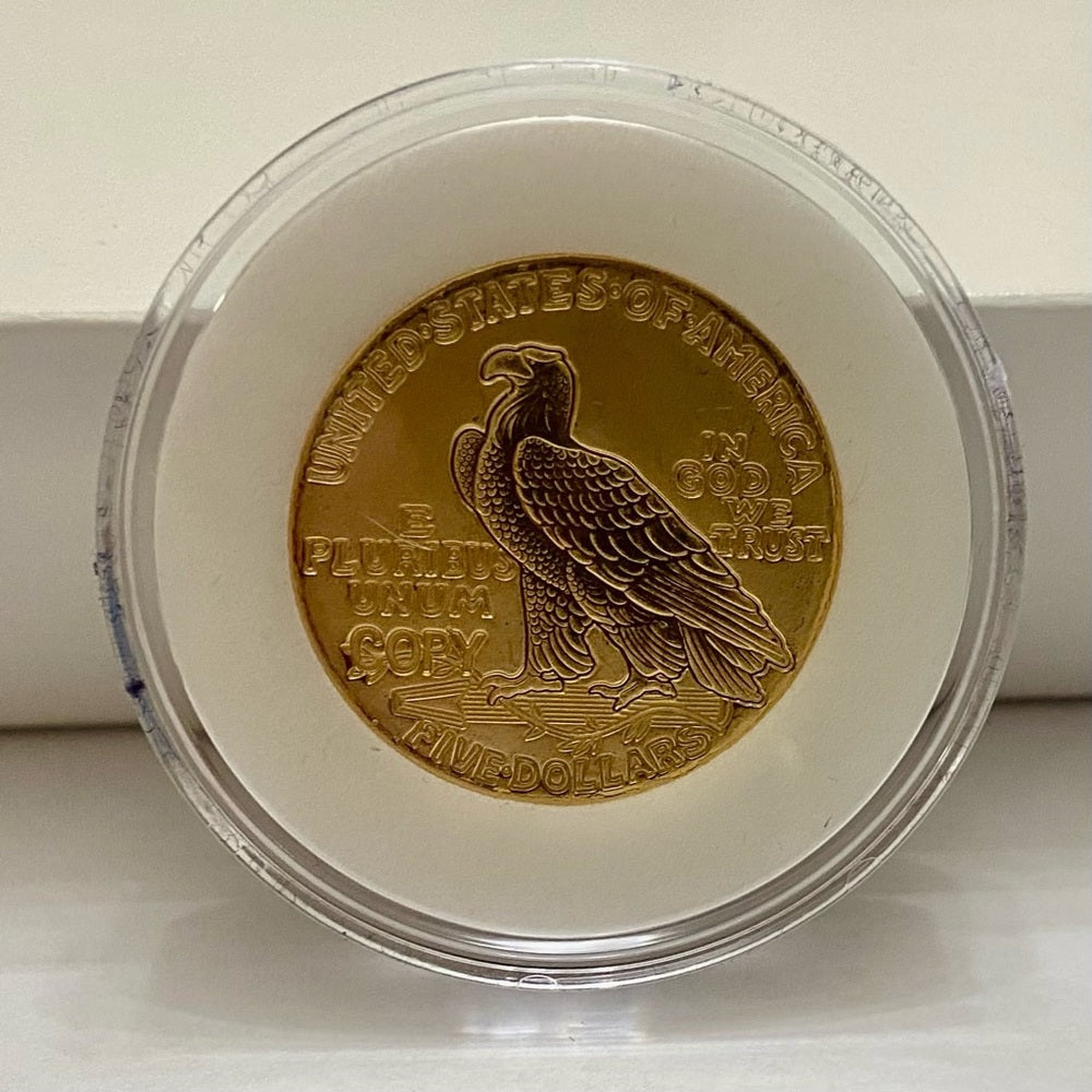 National Collectors Mint, 1929, $5.00Tribute Gold Plated Coin