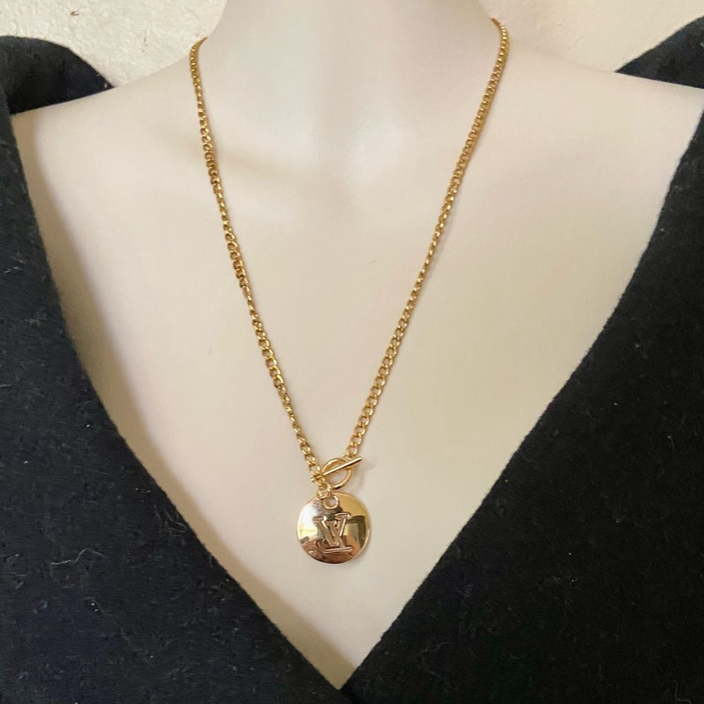 Vintage Louis Vuitton Gold plated 18-in Chain Necklace
