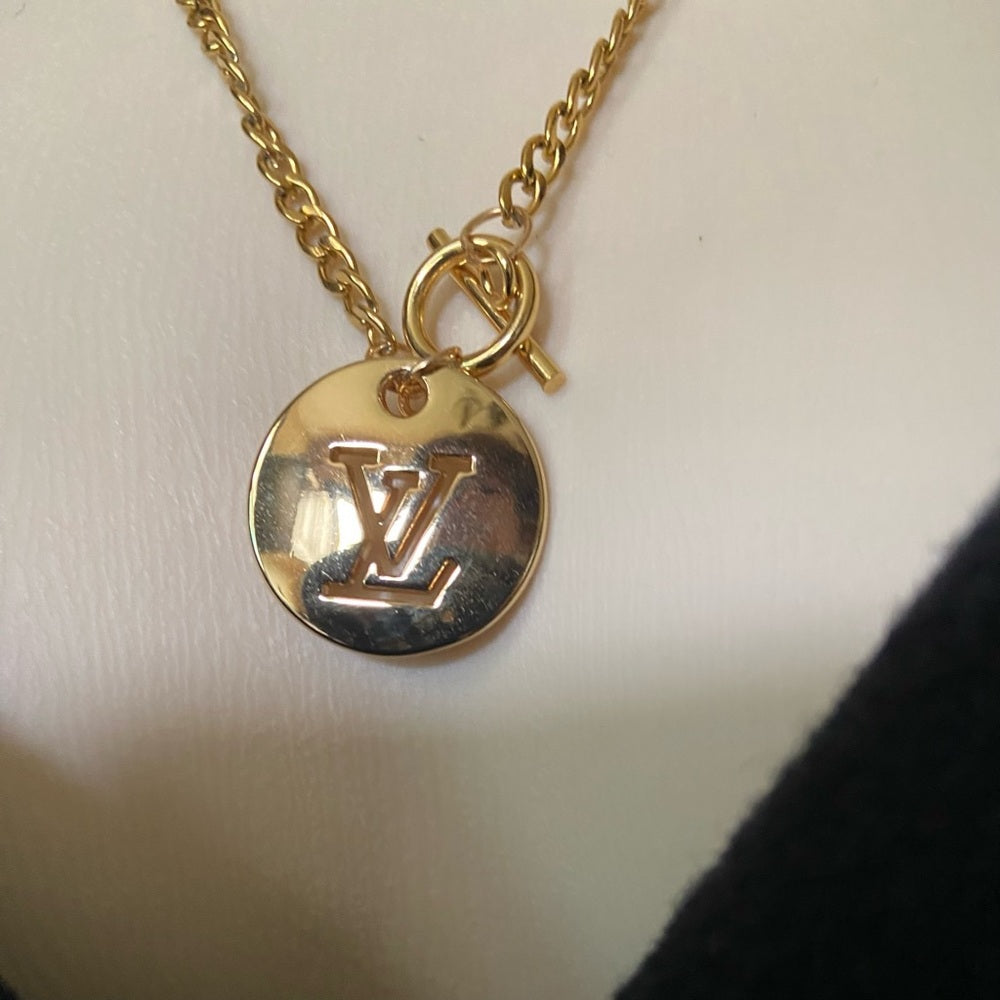Vintage Louis Vuitton Gold plated 18-in Chain Necklace