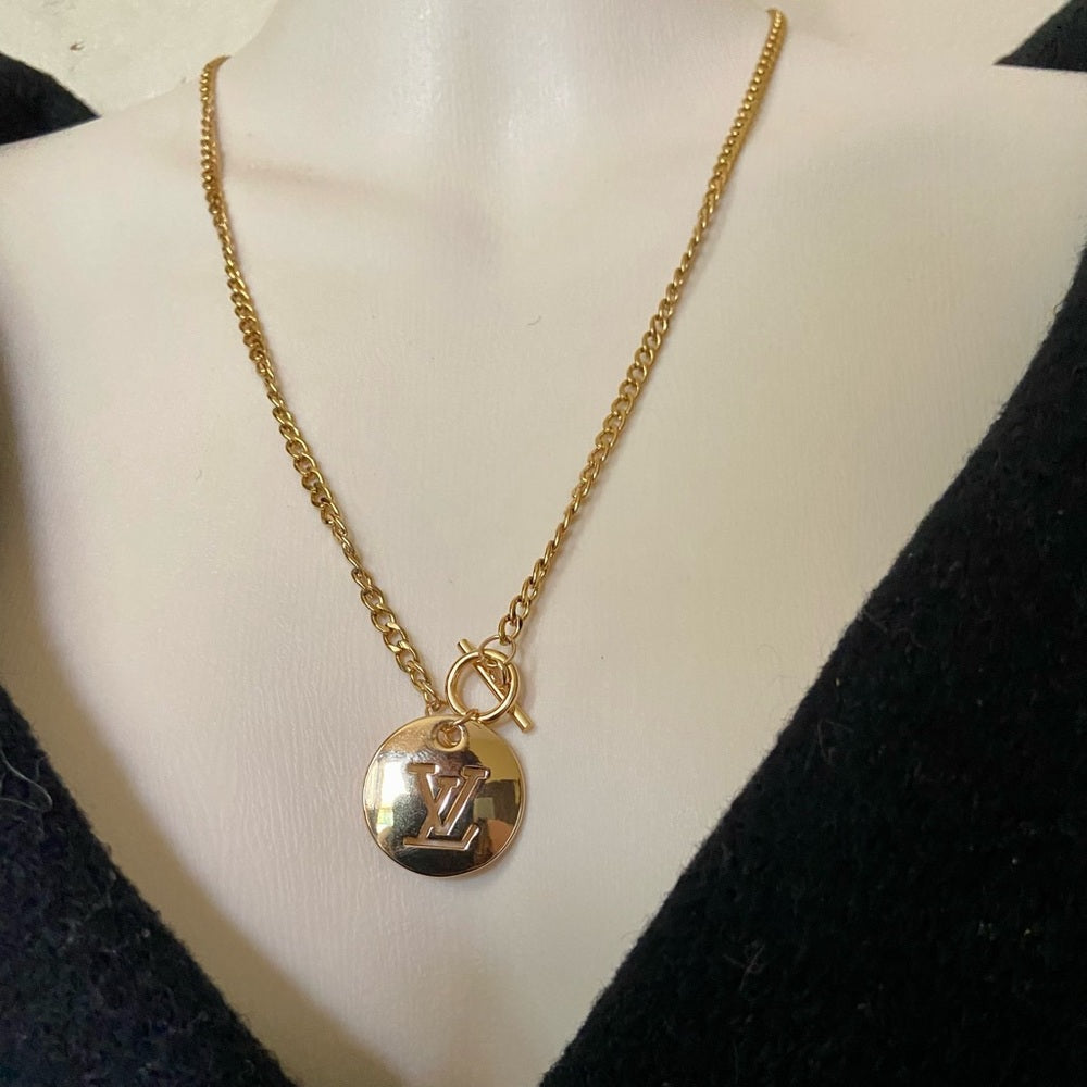Vintage Louis Vuitton Gold plated 18-in Chain Necklace