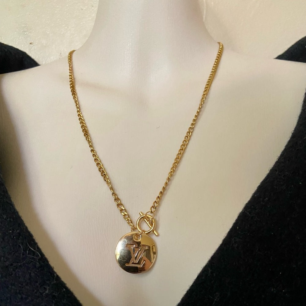 Vintage Louis Vuitton Gold plated 18-in Chain Necklace