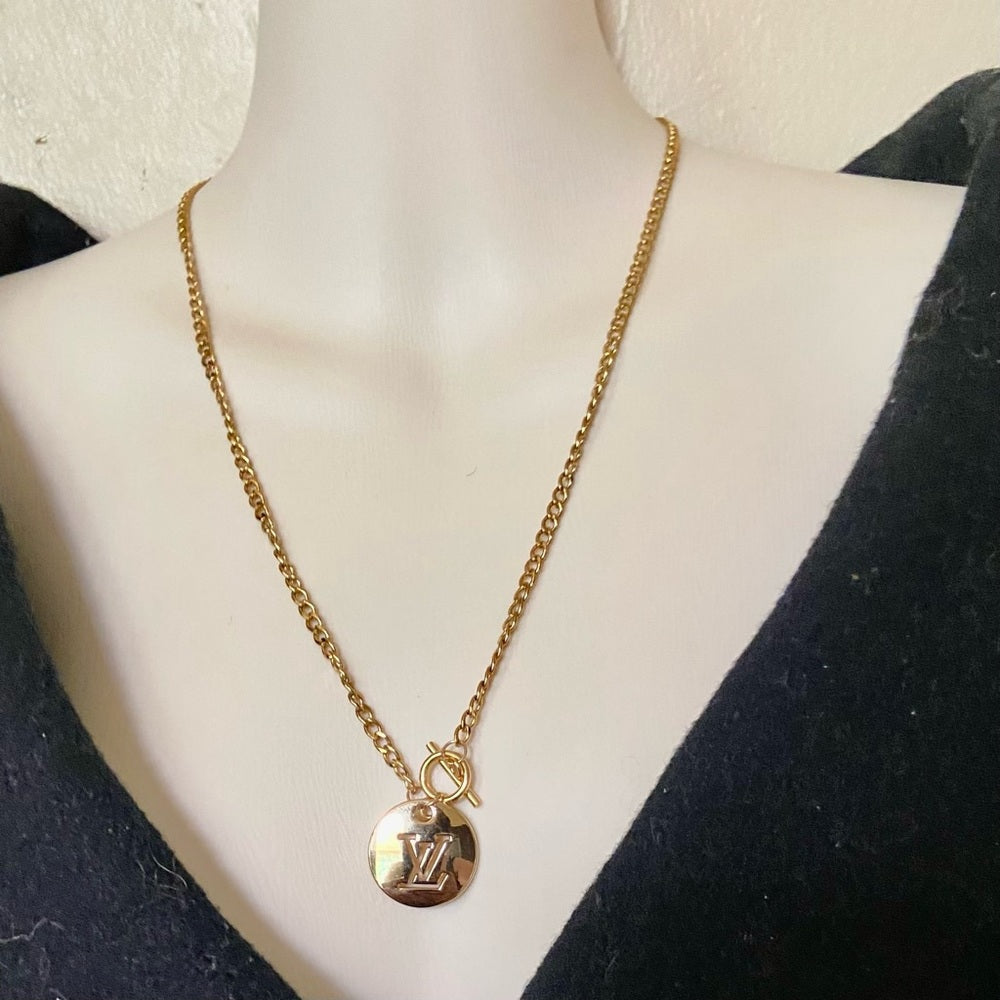 Vintage Louis Vuitton Gold plated 18-in Chain Necklace