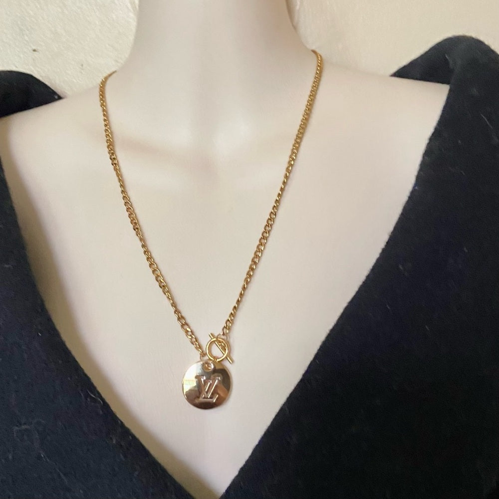 Vintage Louis Vuitton Gold plated 18-in Chain Necklace