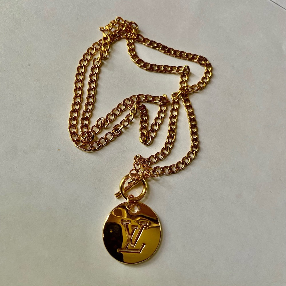 Vintage Louis Vuitton Gold plated 18-in Chain Necklace