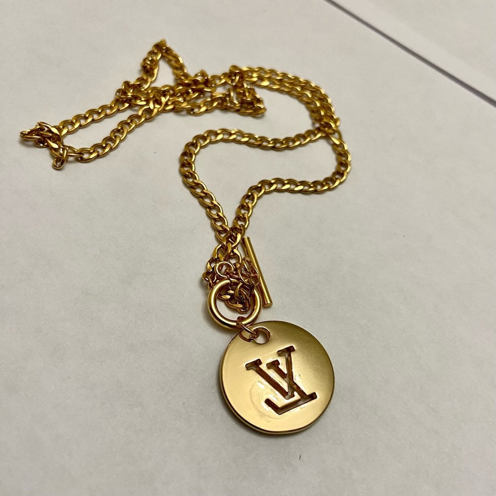 Vintage Louis Vuitton Gold plated 18-in Chain Necklace