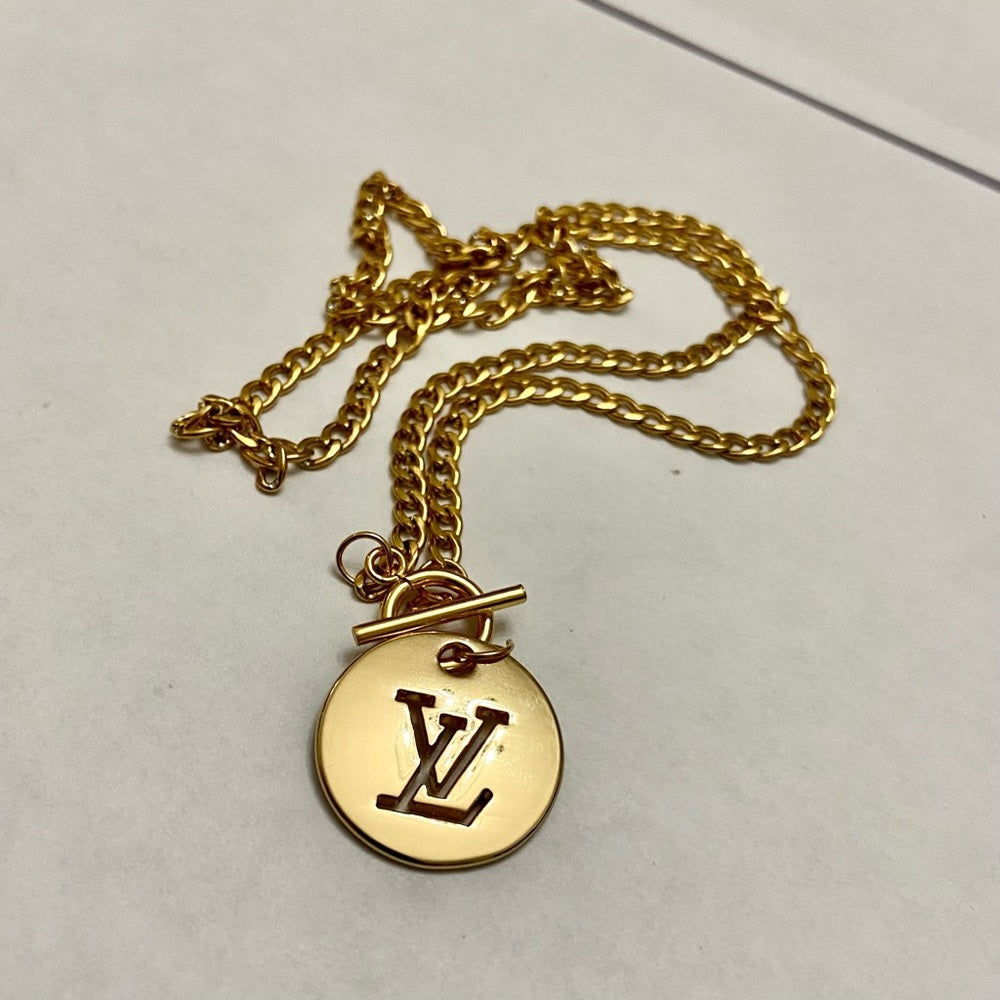 Vintage Louis Vuitton Gold plated 18-in Chain Necklace