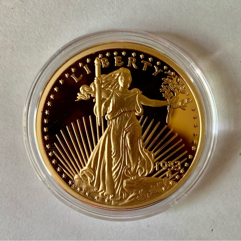 National Collectors Mint, Gold Plated 1933 $20 Tribute Coin