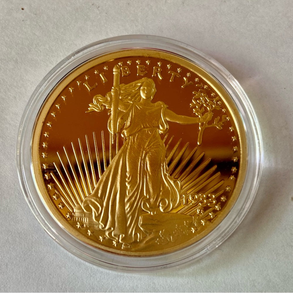 National Collectors Mint, Gold Plated 1933 $20 Tribute Coin
